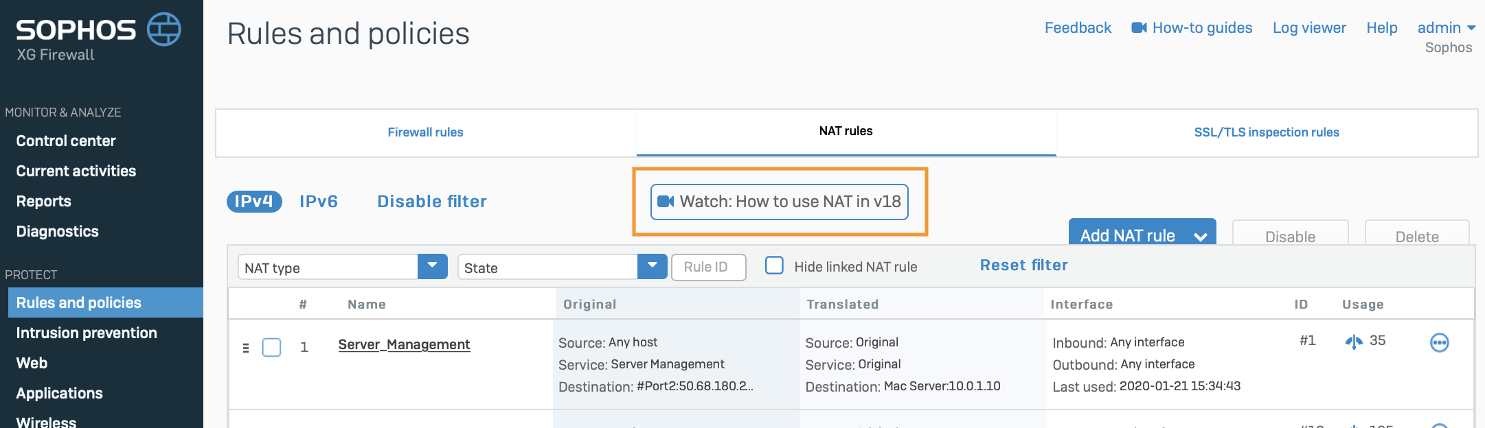 Xg Firewall Eap3 Refresh がリリース 新しい Nat ウィザードなど ソフォスパートナー新着情報