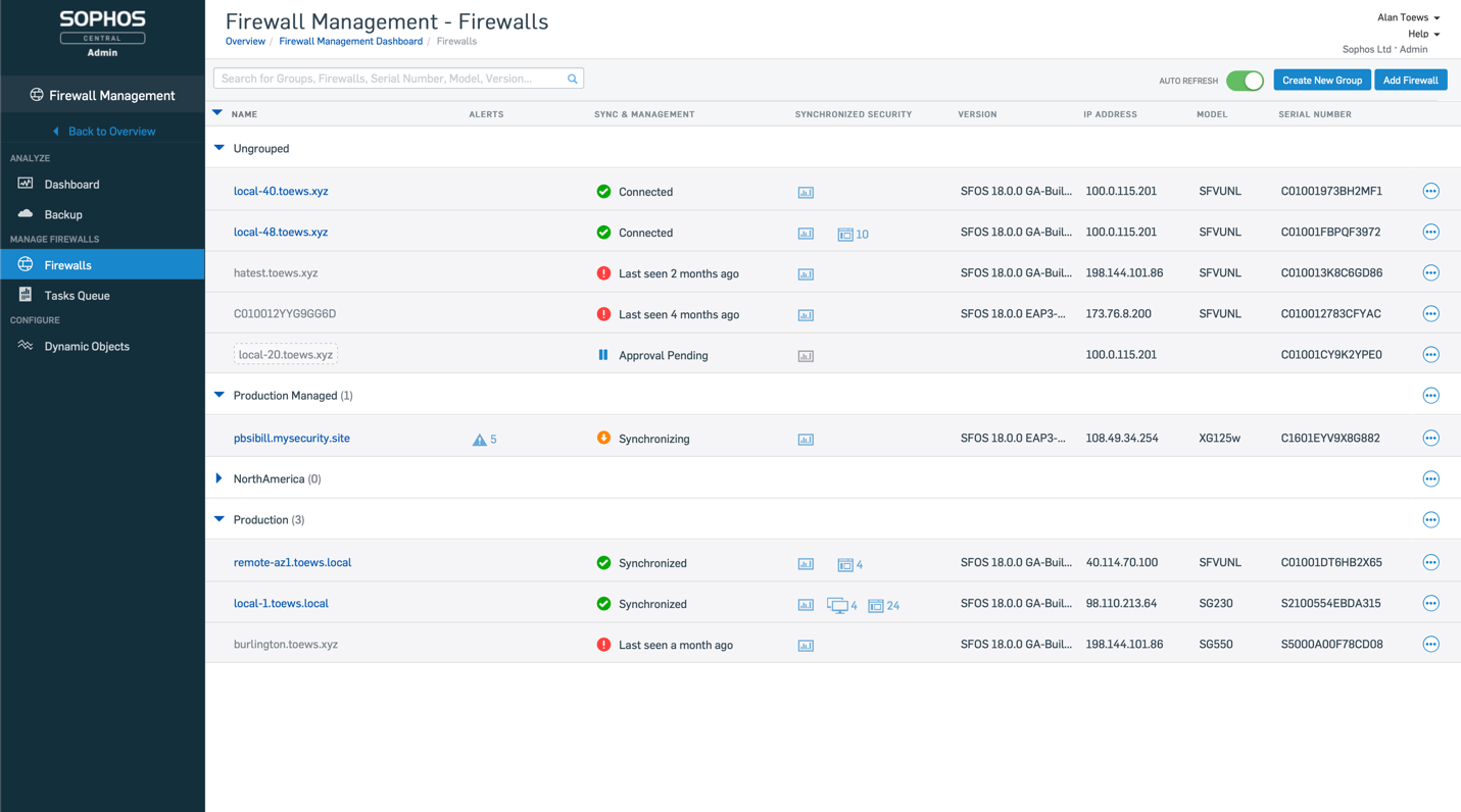 Sophos Central に切り替えてファイアウォール管理 – ソフォスパートナー新着情報